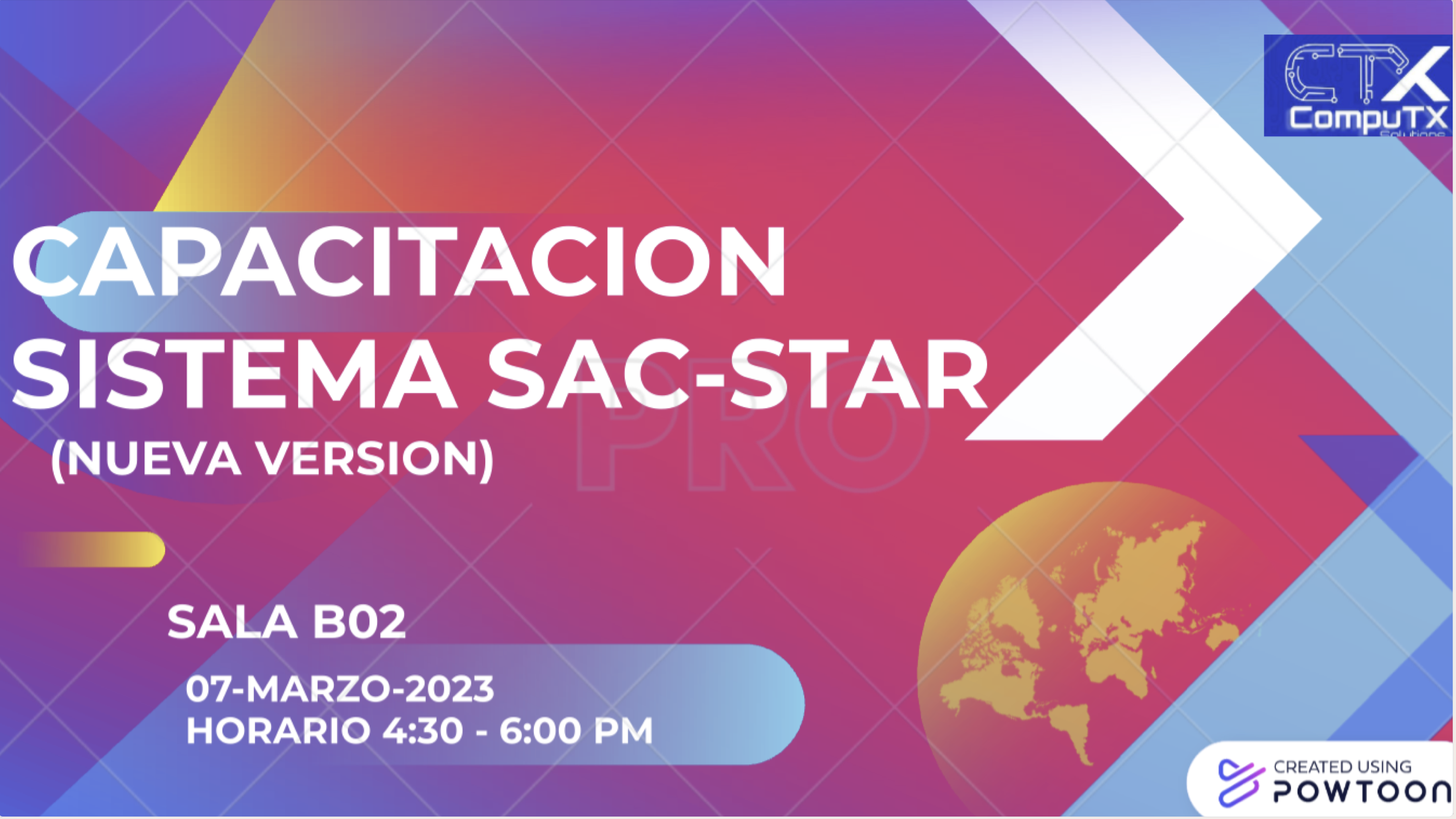 Capacitación sistema SAC-STAR
